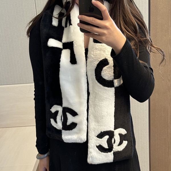 [Luxurious cashmere material?] Chanel scarf parody AA7834 B06520