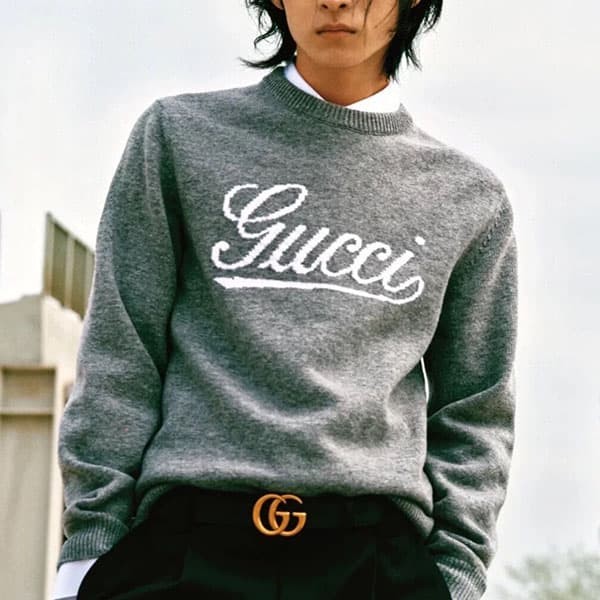 Gucci Intarsia Wool Logo Sweater Replica gul74183