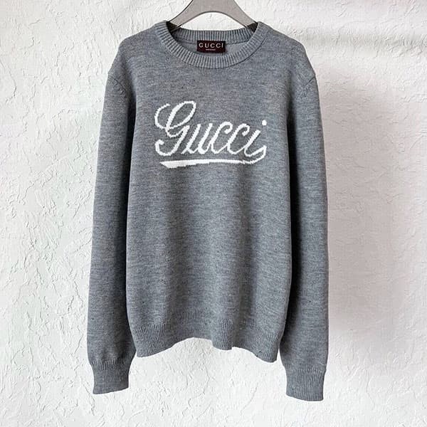 Gucci Intarsia Wool Logo Sweater Replica gul74183