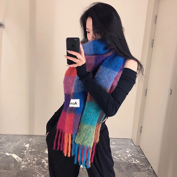☆Popular☆Acne Studios Replica Mohair Check Scarf CUU000