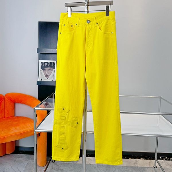 High quality???Chrome Hearts Crosspatch Washed Denim Pants Replica Kur05924