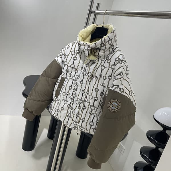 Hermes Parody Reversible Short Down Jacket H3H0165D29034