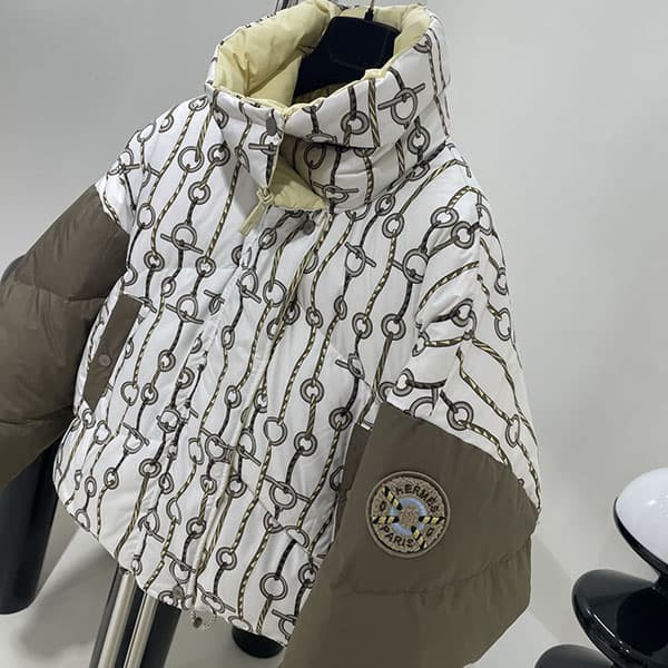 Hermes Parody Reversible Short Down Jacket H3H0165D29034