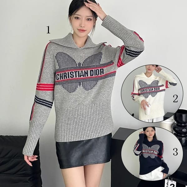 Immediate delivery Dior cashmere wool knit replica 3 colors dei47056