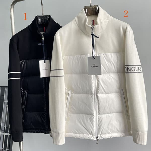 New design Moncler padded wool blend cardigan mop24091 New design Moncler padded wool blend cardigan mop24091