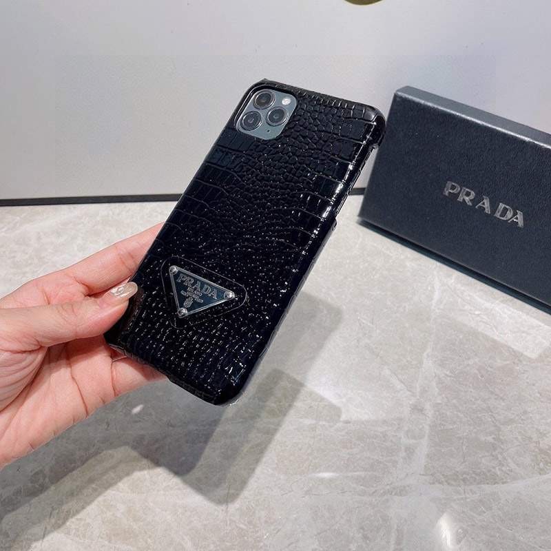 Sold out Prada case copy Triangle crocodile pattern iPhone 12/13/pro case stylish? puo36232