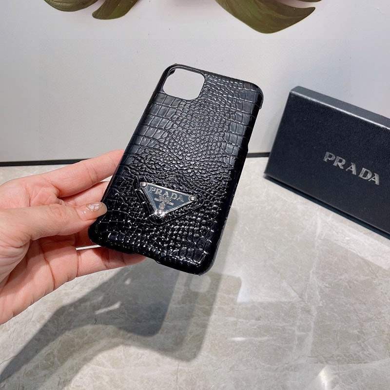 Sold out Prada case copy Triangle crocodile pattern iPhone 12/13/pro case stylish? puo36232