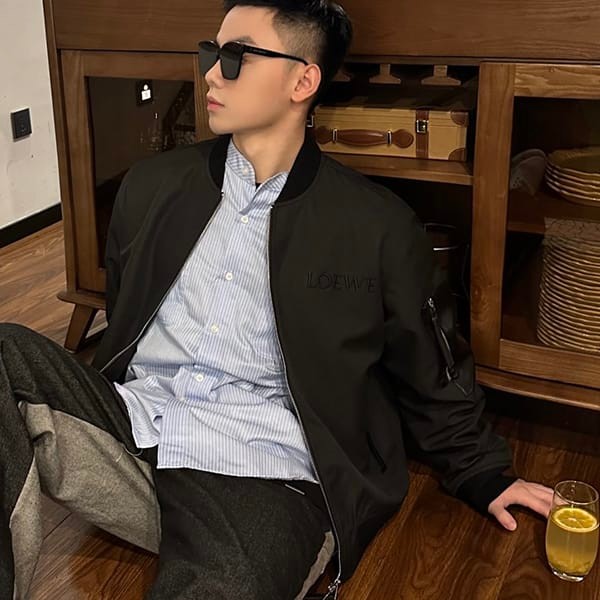 Free shipping Loewe Replica Padded Bomber Jacket lob49541