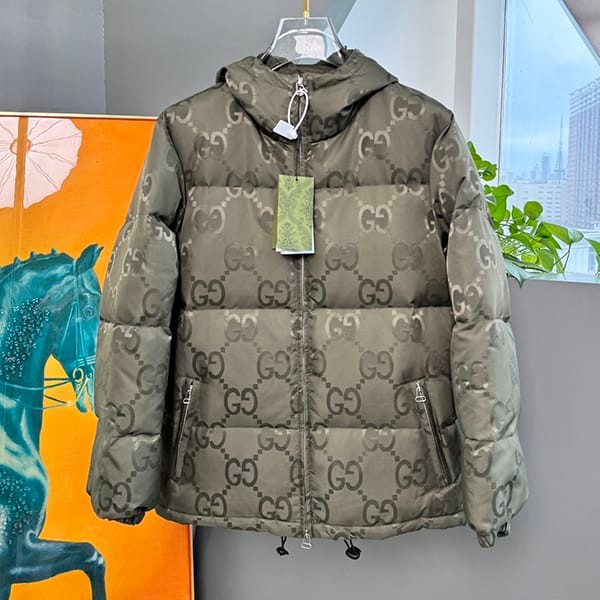 Recommended Gucci Grade N GG Nylon Canvas Down Jacket gum69018