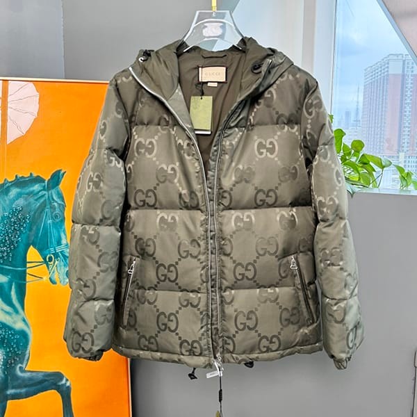 Recommended Gucci Grade N GG Nylon Canvas Down Jacket gum69018