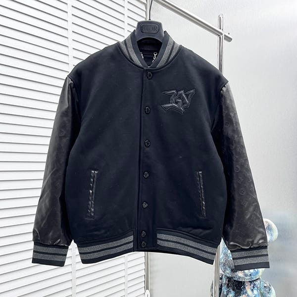 Best Price Louis Vuitton Replica Embossed Leather and Wool Blouson vui89925 Best Price Louis Vuitton Replica Embossed Leather and Wool Blouson vui89925