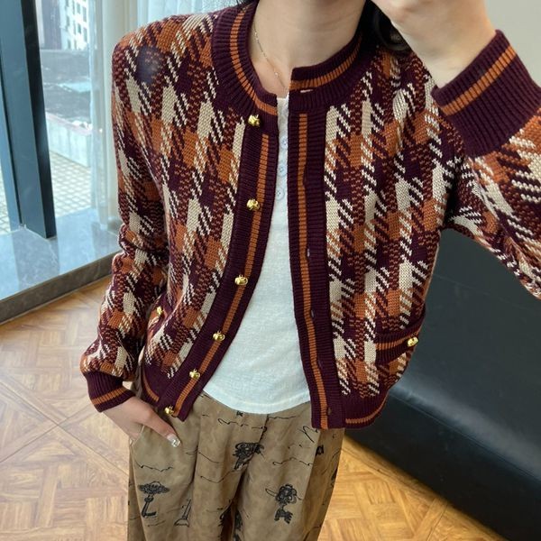 Replica Prada Checked wool cardigan pus15061