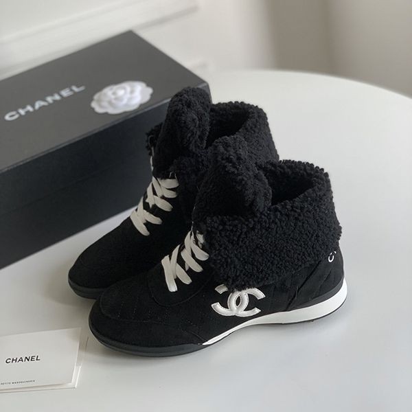 Super low price! Chanel wool replica short boots shz90743