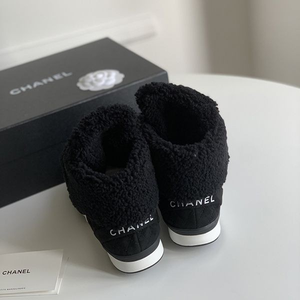 Super low price! Chanel wool replica short boots shz90743