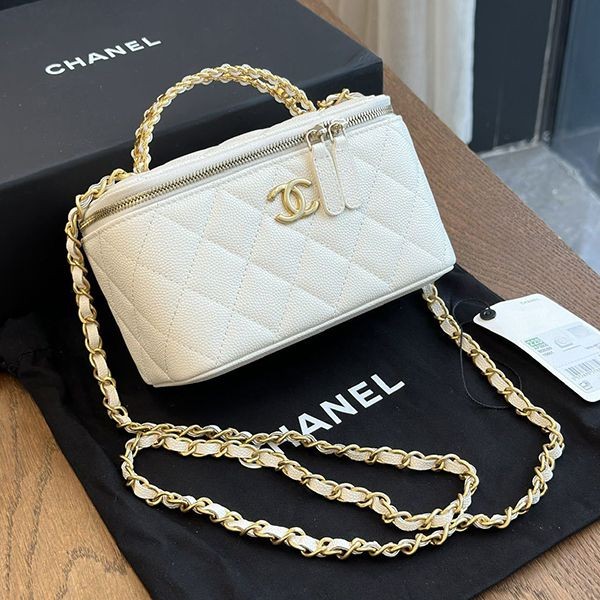 ?2024SS? Chanel logo handle vanity case replica shr15937 ?2024SS? Chanel logo handle vanity case replica shr15937