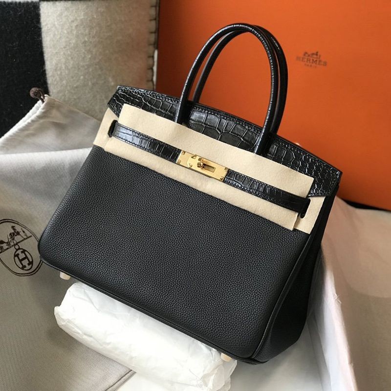 Very popular Hermes Birkin replica 25cm/30cm Togo black silver hardware 2 sizes ery67646 Very popular Hermes Birkin replica 25cm/30cm Togo black silver hardware 2 sizes ery67646
