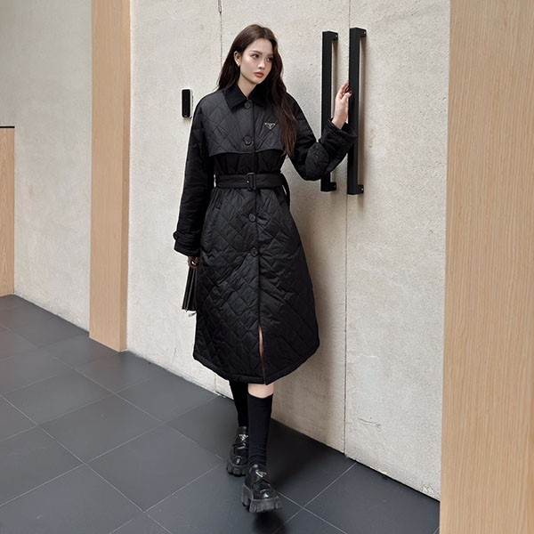 Prada lightweight Re-Nylon trench coat replica pup93511