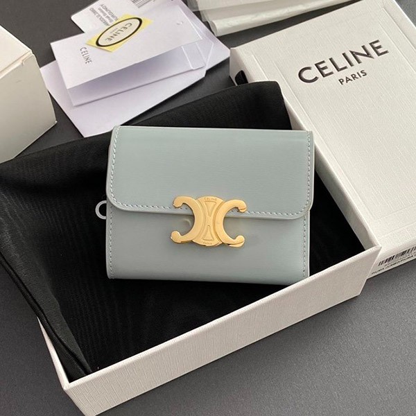 Stylish? [Celine Copy] Compact Wallet Triomphe Mini Wallet Cem63214