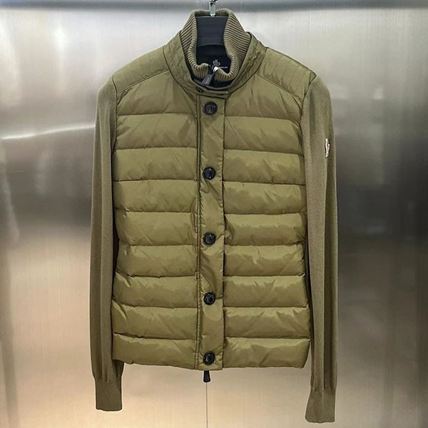 Moncler cheap padded wool cardigan with logo and long sleeves, down moj28589 Moncler cheap padded wool cardigan with logo and long sleeves, down moj28589
