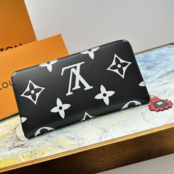 Immediate delivery Louis Vuitton Zippy Wallet Replica Crafty ZIPPY Noir Long Wallet vue10044