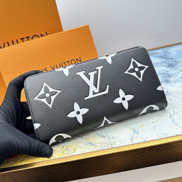 Immediate delivery Louis Vuitton Zippy Wallet Replica Crafty ZIPPY Noir Long Wallet vue10044