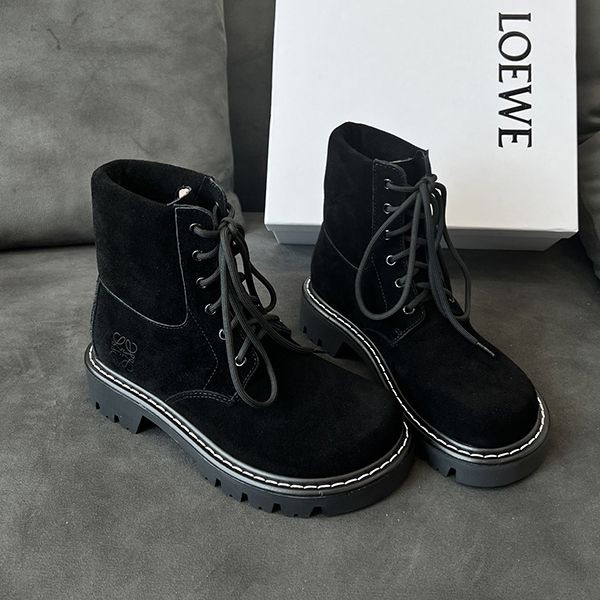 Loewe Sierra replica combat ankle boots suede super rare! lov77670 Loewe Sierra replica combat ankle boots suede super rare! lov77670