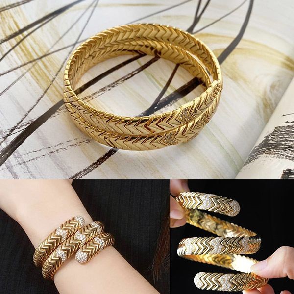 Limited quantity! Bulgari Serpenti replica Viper bracelet Bue29094