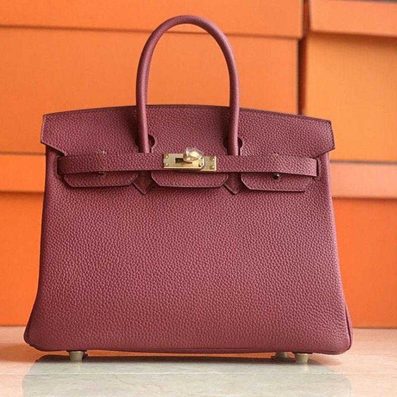 Love at first sight? Hermes Birkin 25 Togo replica with gold hardware erv75202