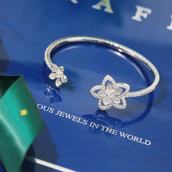 World-famous? GRAFF Wildflower Open Diamond Bangle 2 colors RGB513