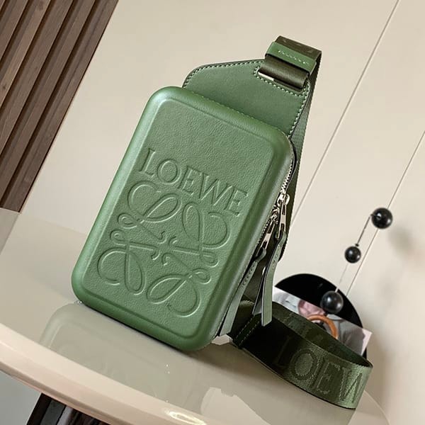 Recommended Loewe Grade N Molded Sling Calfskin Sling Bag loy71410