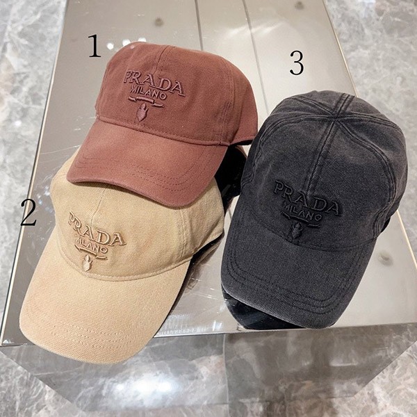 New sale Prada canvas baseball cap replica puu76493