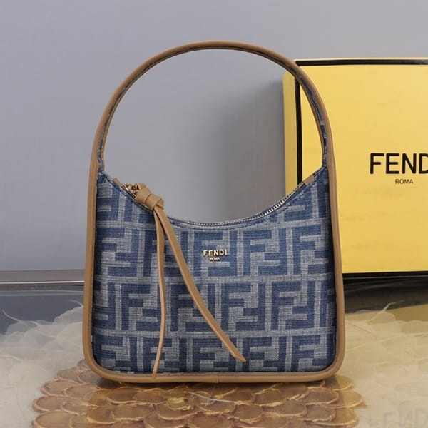 Boutique Fendi FF motif fabric copy mini bag fel74003