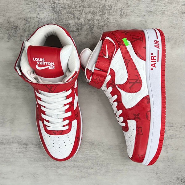 Hard to find Louis Vuitton x Nike replica Air Force 1 Mid by Virgil Abloh nar49102