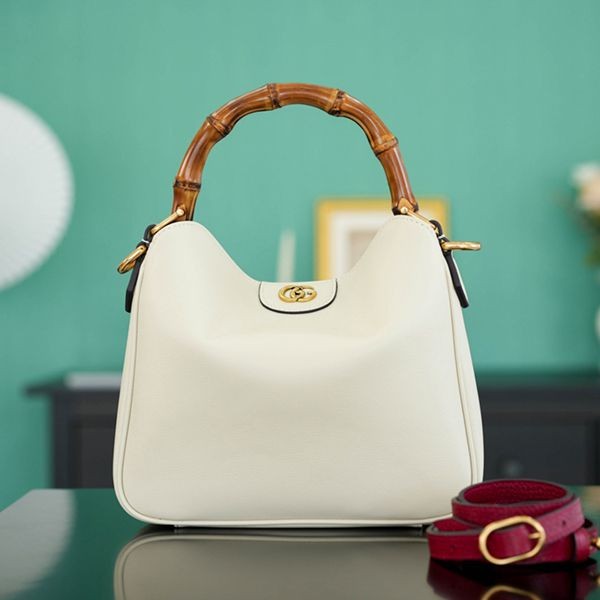 New sale Gucci Diana Small Fake Leather Bag Black Very Popular 7462