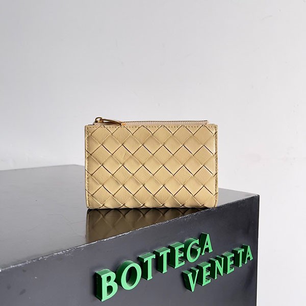 [Very Popular] Bottega Veneta Replica Medium Intrecciato Bi-fold Zipper Wallet 667468VCPP