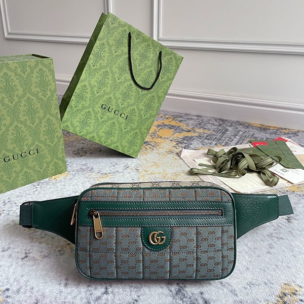 Free Shipping Gucci Mini GG Canvas Small Belt Bag Replica 574796FAB903050
