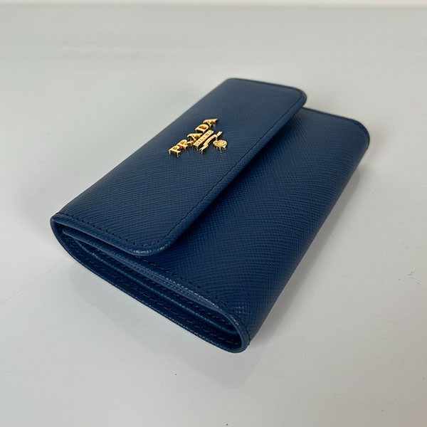Prada Vitello Move Tri-fold Wallet Replica Logo puj07200