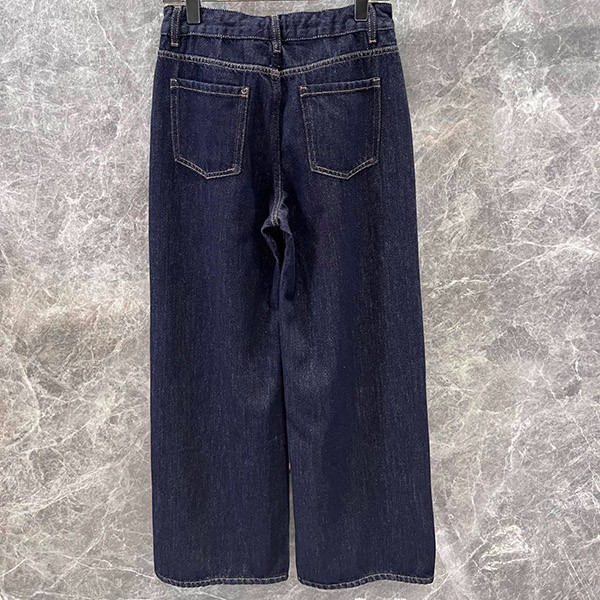 n grade recommended miumiu pleated replica logo denim jeans myy02214