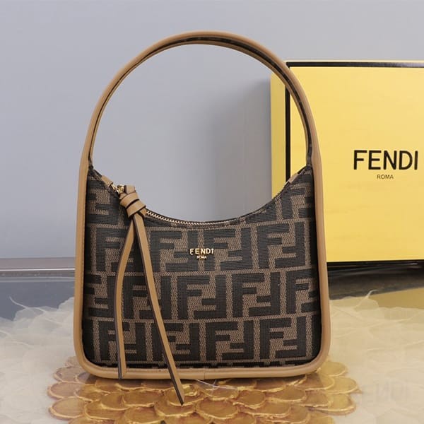 Attention ★ Fendi FF motif fabric mini bag fake 8BS09 4ALP3F1AOE