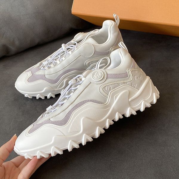 Very popular! Louis Vuitton "LV Rush Line Sneakers Fake" White Calf 1ACMTT Very popular! Louis Vuitton "LV Rush Line Sneakers Fake" White Calf 1ACMTT