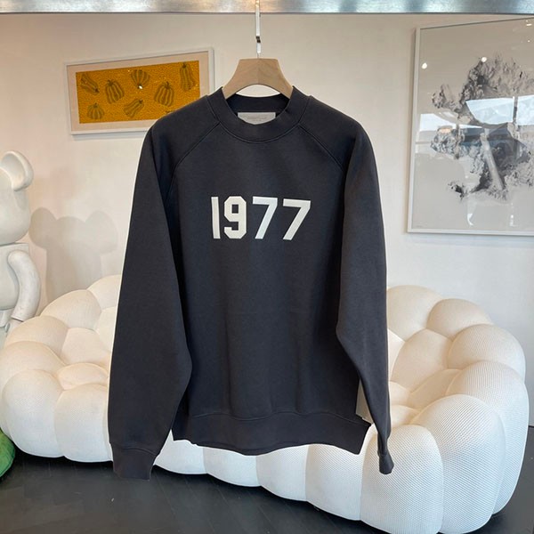 Very popular! Fear of God ESSENTIALS 1977 logo long sleeve T-shirt fake fiw95940