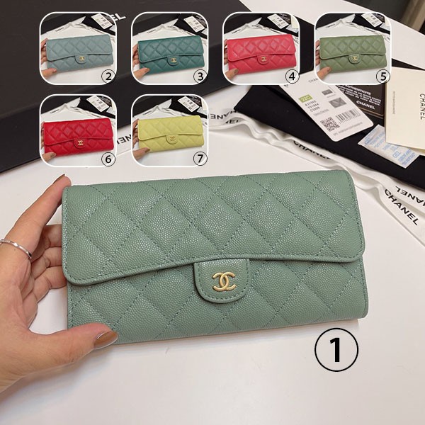 Chanel Long Wallet Replica Long Flap Wallet 7 Colors shn22596