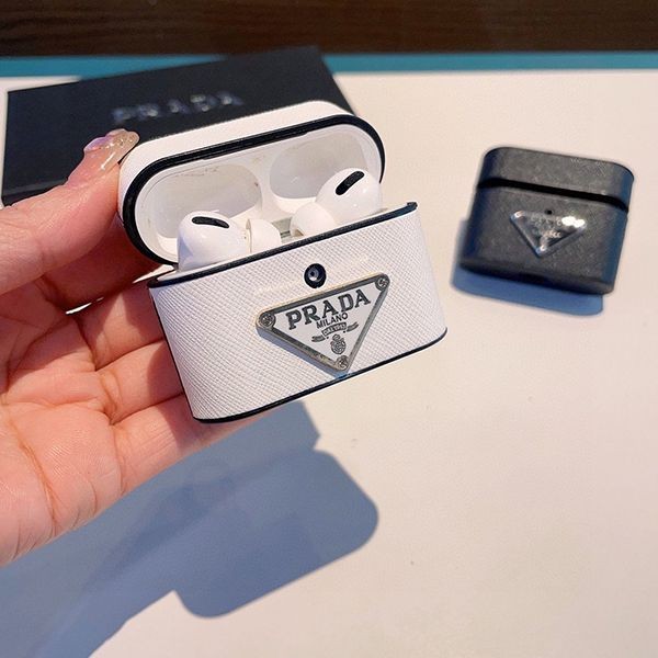 Stylish and cute Prada leather AirPods Pro case replica puj21020