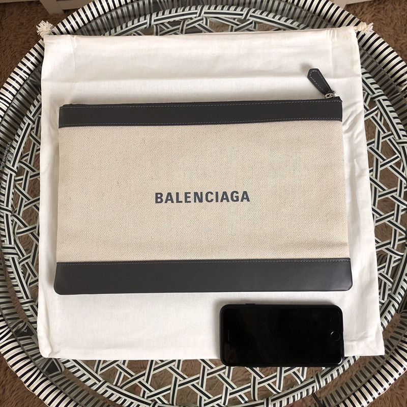 Very popular! Balenciaga canvas clutch bag copy bax02231