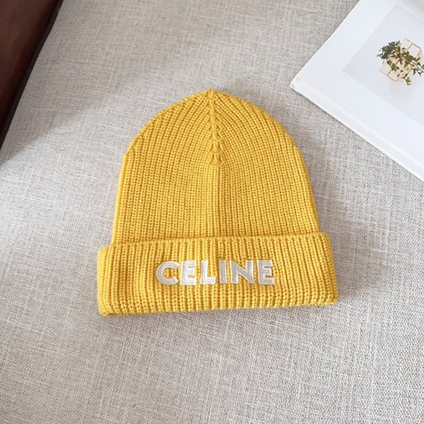 [Great Deal] Celine Logo Knit Hat Fake Beanie Cee71535