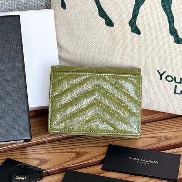 Attention ★ Saint Laurent YSL logo monogram bi-fold wallet replica San83861