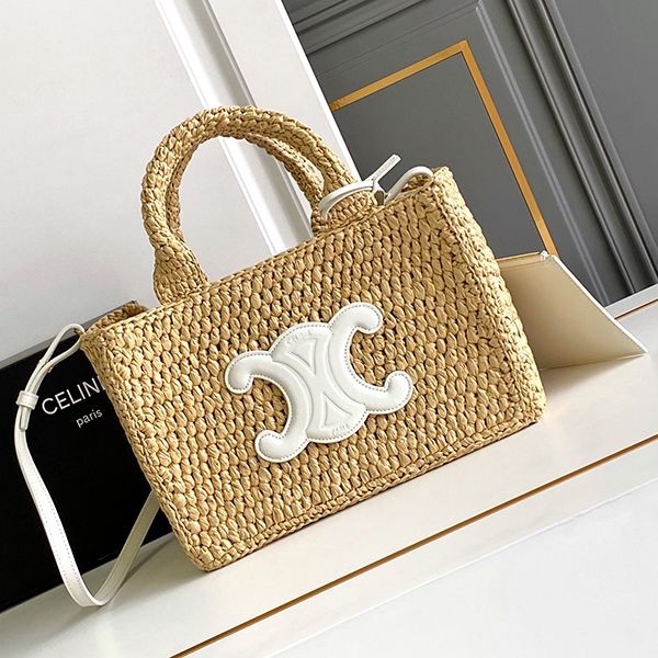 Sure to sell out ★ Elegant ★ [Celine] Triomphe Logo Small Cabas Thais Replica Cel72189