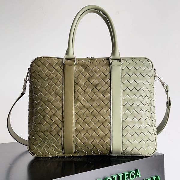Attention ★ Bottega Veneta Slim Intrecciato Briefcase Replica 2way bor89072
