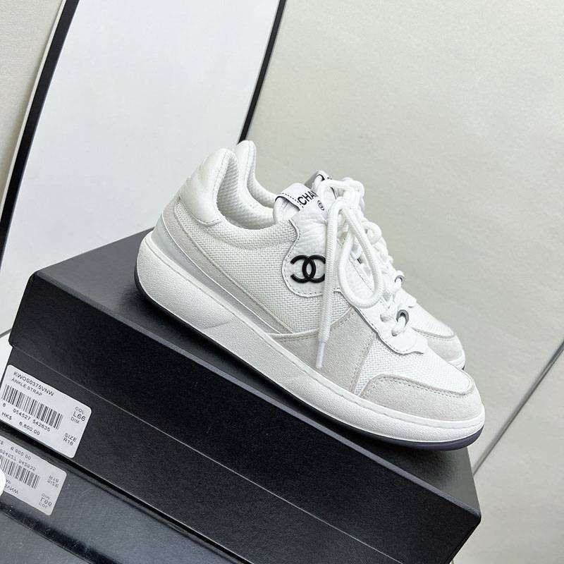 21-22AW Chanel Low Top Sneakers Replica Suede Calfskin shb36558