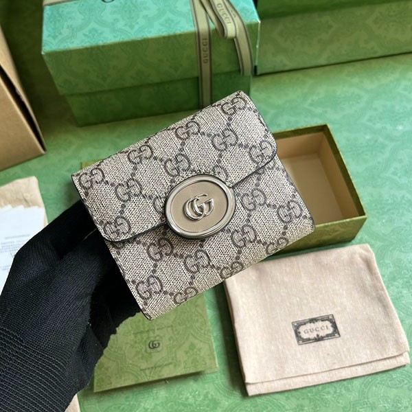 ★Gucci★Petite GG Canvas* Tri-fold Wallet Replica gua27723